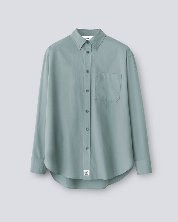Ruba - Cotton Broadcloth in Sage Green - flat shot
