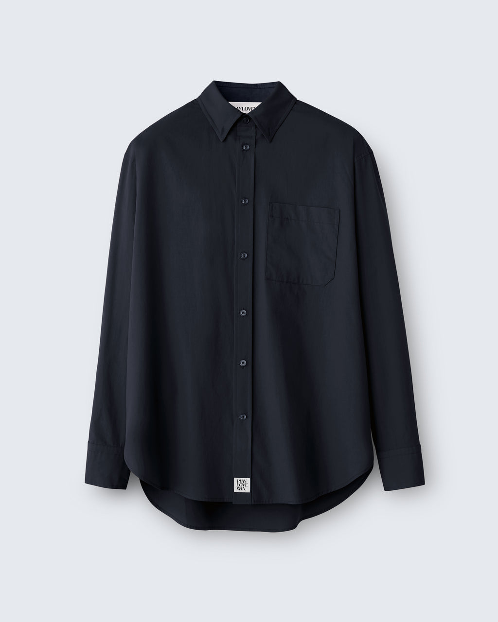 Ruba - High Twist Gabardine in Black - flat shot