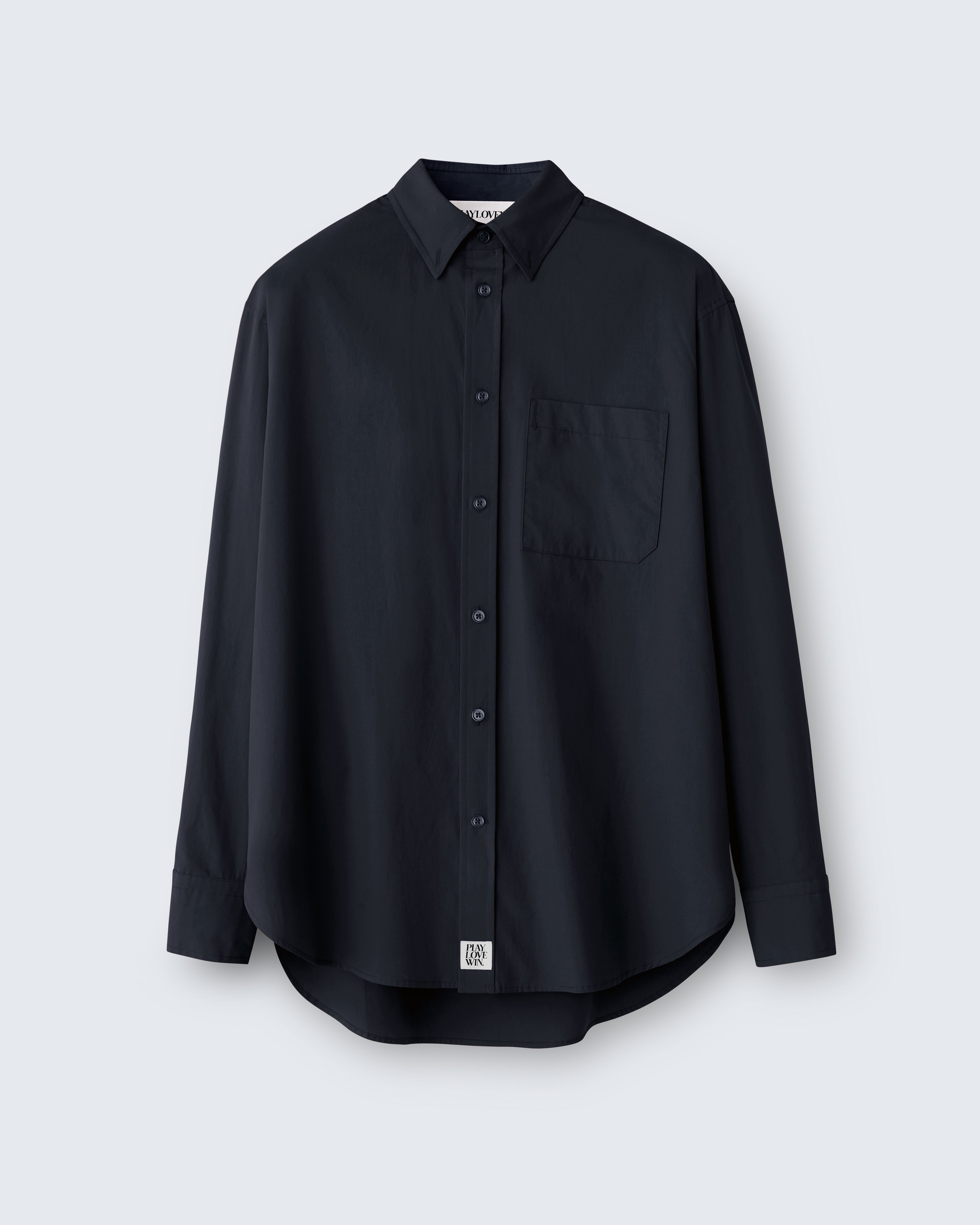 Ruba - High Twist Gabardine in Black - flat shot