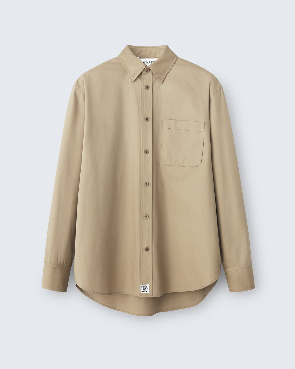 Ruba - High Twist Gabardine in Tan - flat shot