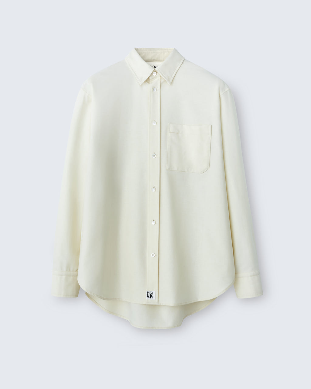 Ruba - High Twist Oxford in Butter Yellow - flat shot