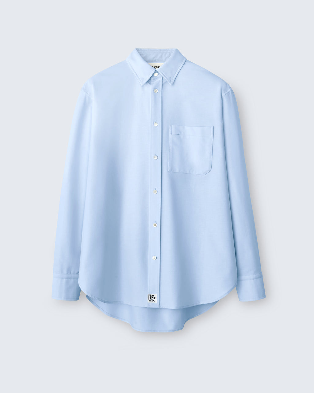 Ruba - High Twist Oxford in Light Blue - flat shot