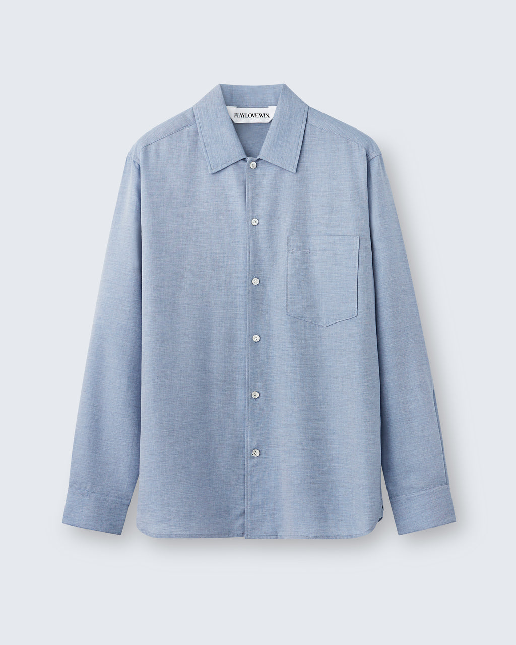 Sam - Cotton Cashmere in Chambray Blue - flat shot