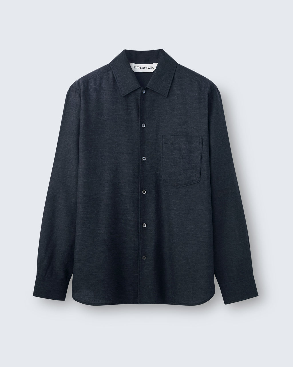 Sam - Cotton Cashmere in Charcoal Grey - flat shot