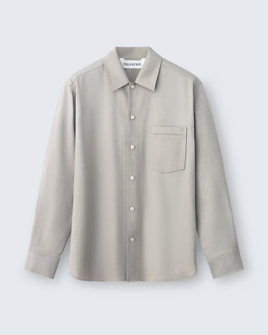 Sam - Wool Gabardine in Khaki - flat shot