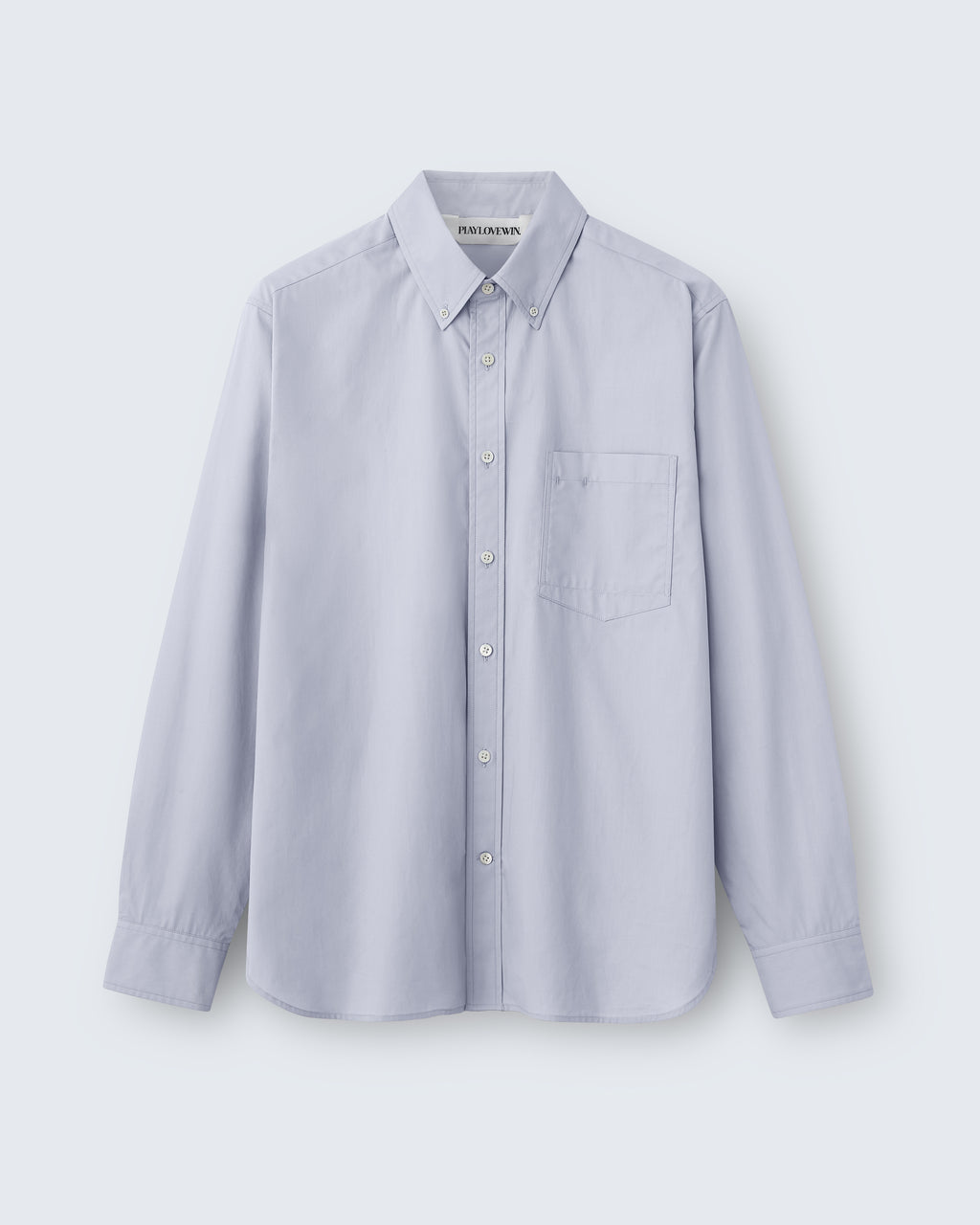 Spencer - Cotton Poplin in Medium Grey - flat shot