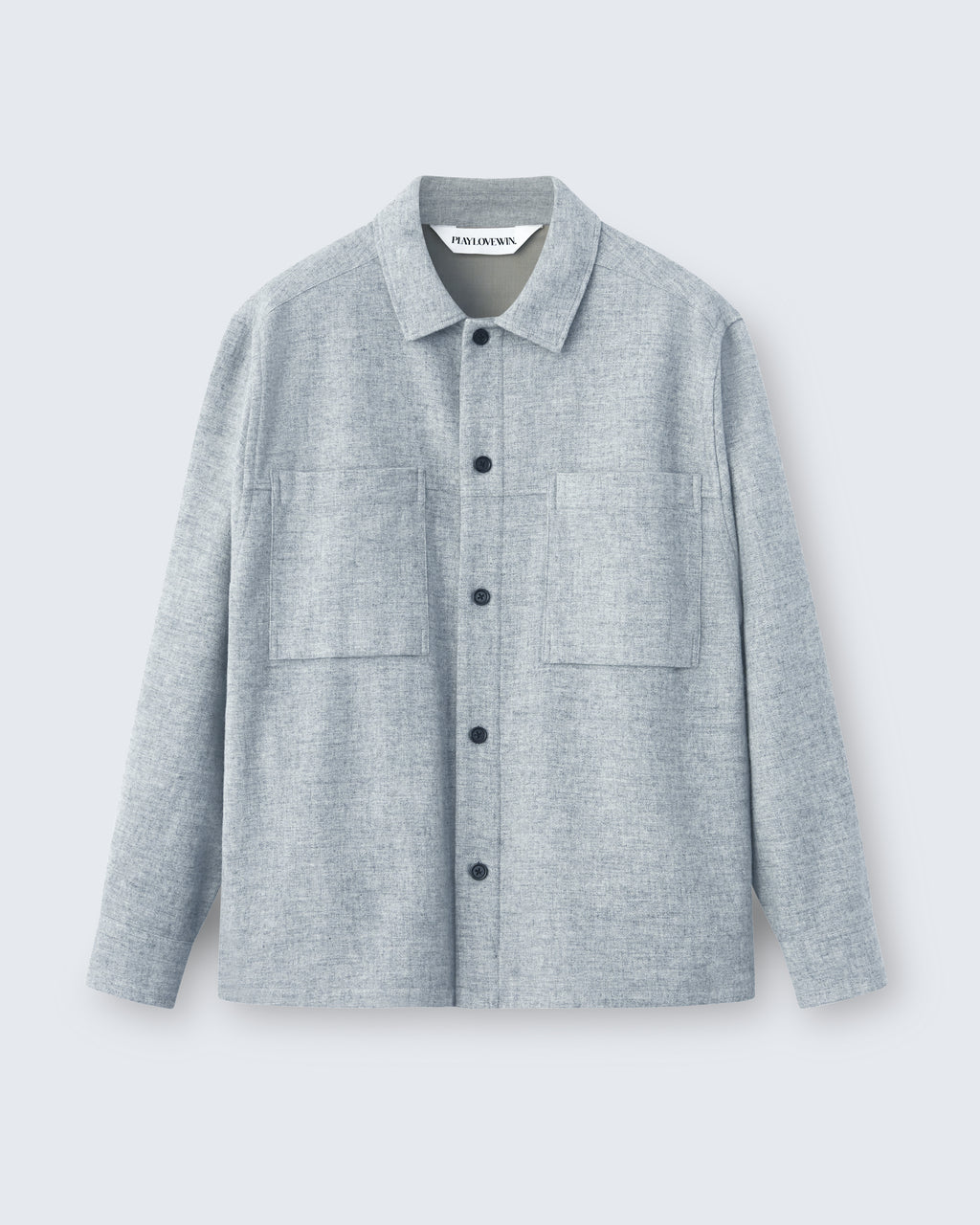 Victor - Brushed Wool Flannel in Feather Grey - flat shot