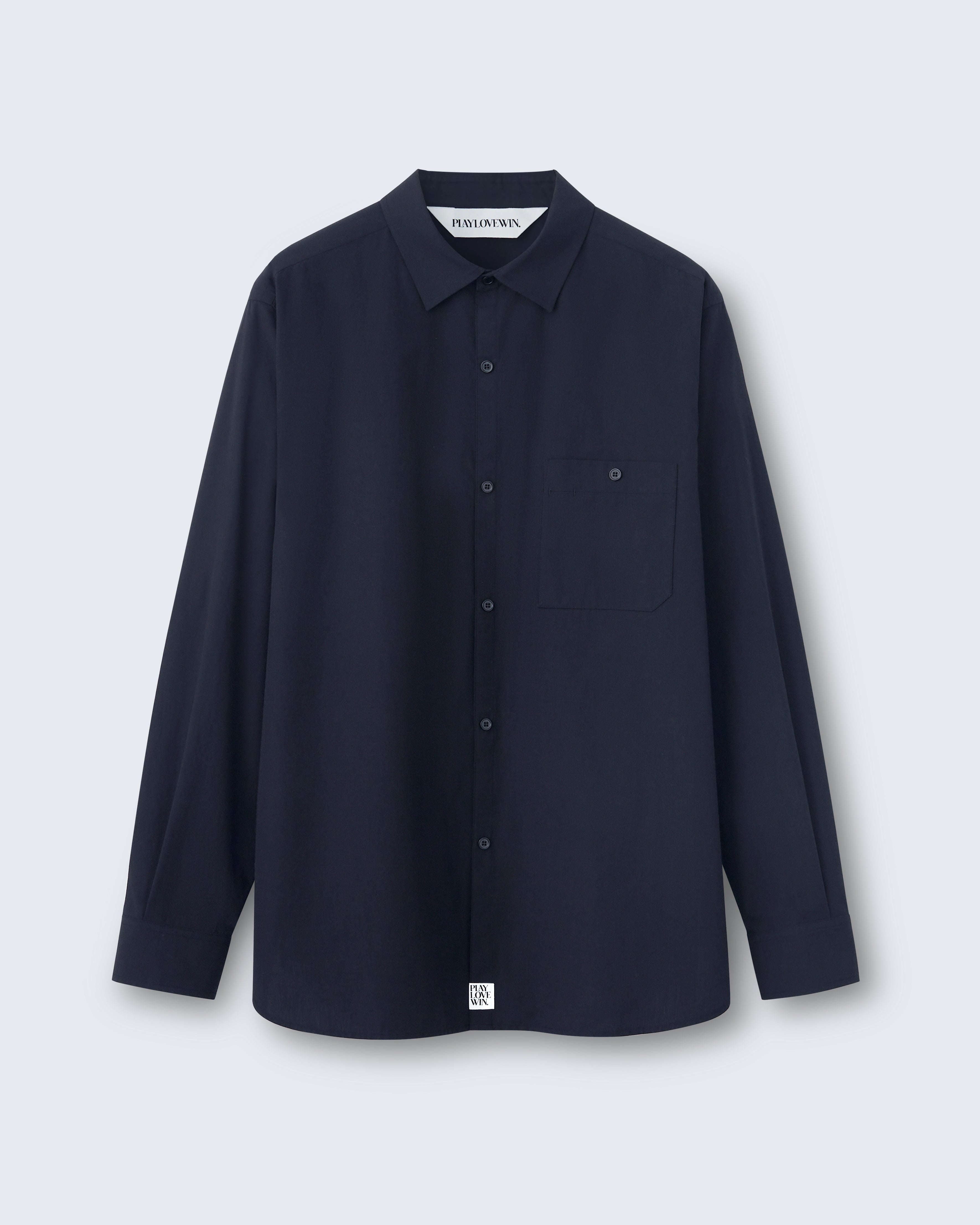 Walter - Breeze Technical Poplin in Black - flat shot