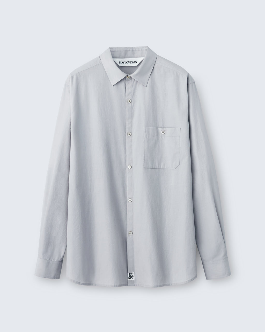 Walter - Breeze Technical Poplin in Fog Grey - flat shot