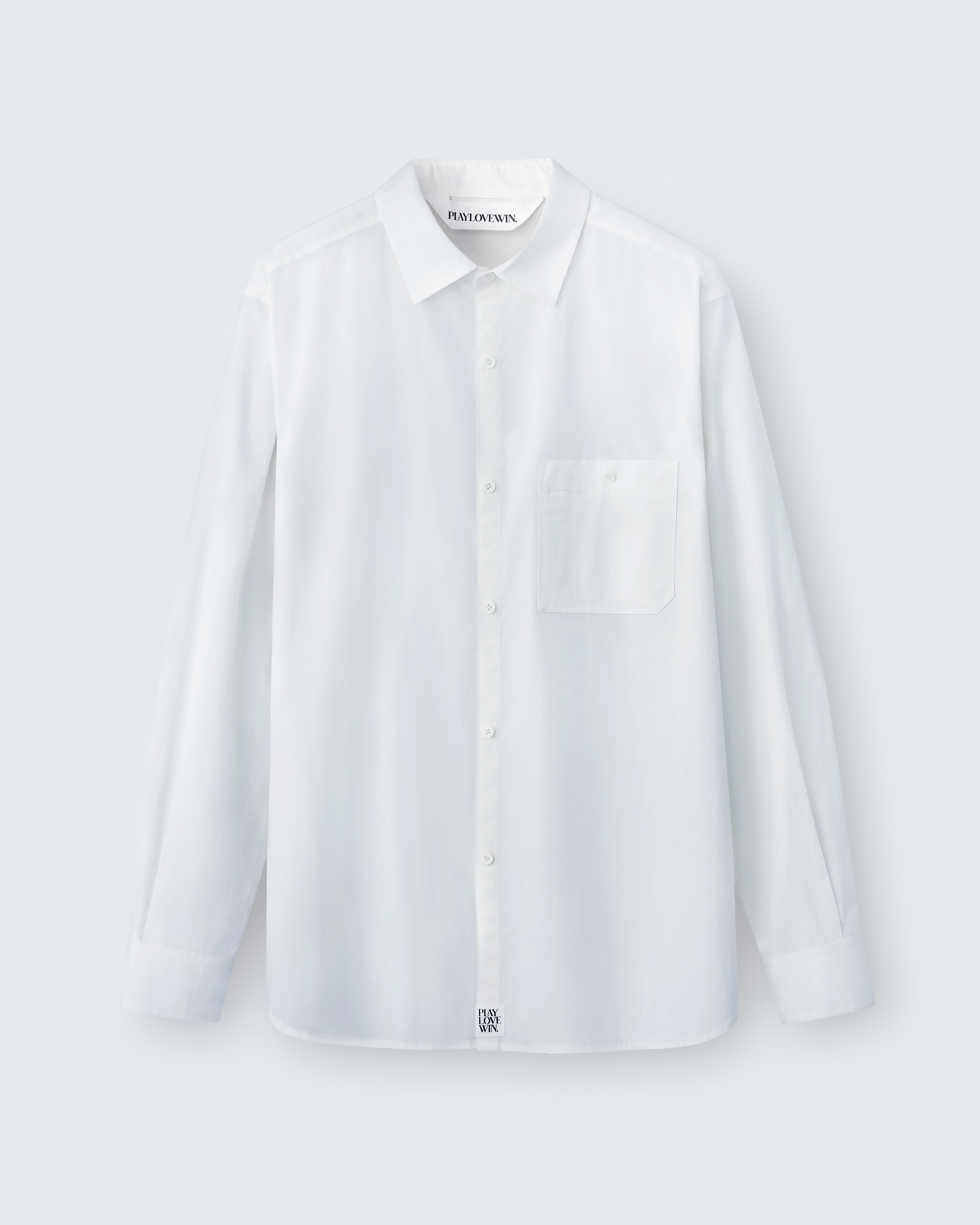 Walter - Breeze Technical Poplin in Porcelain White - flat shot