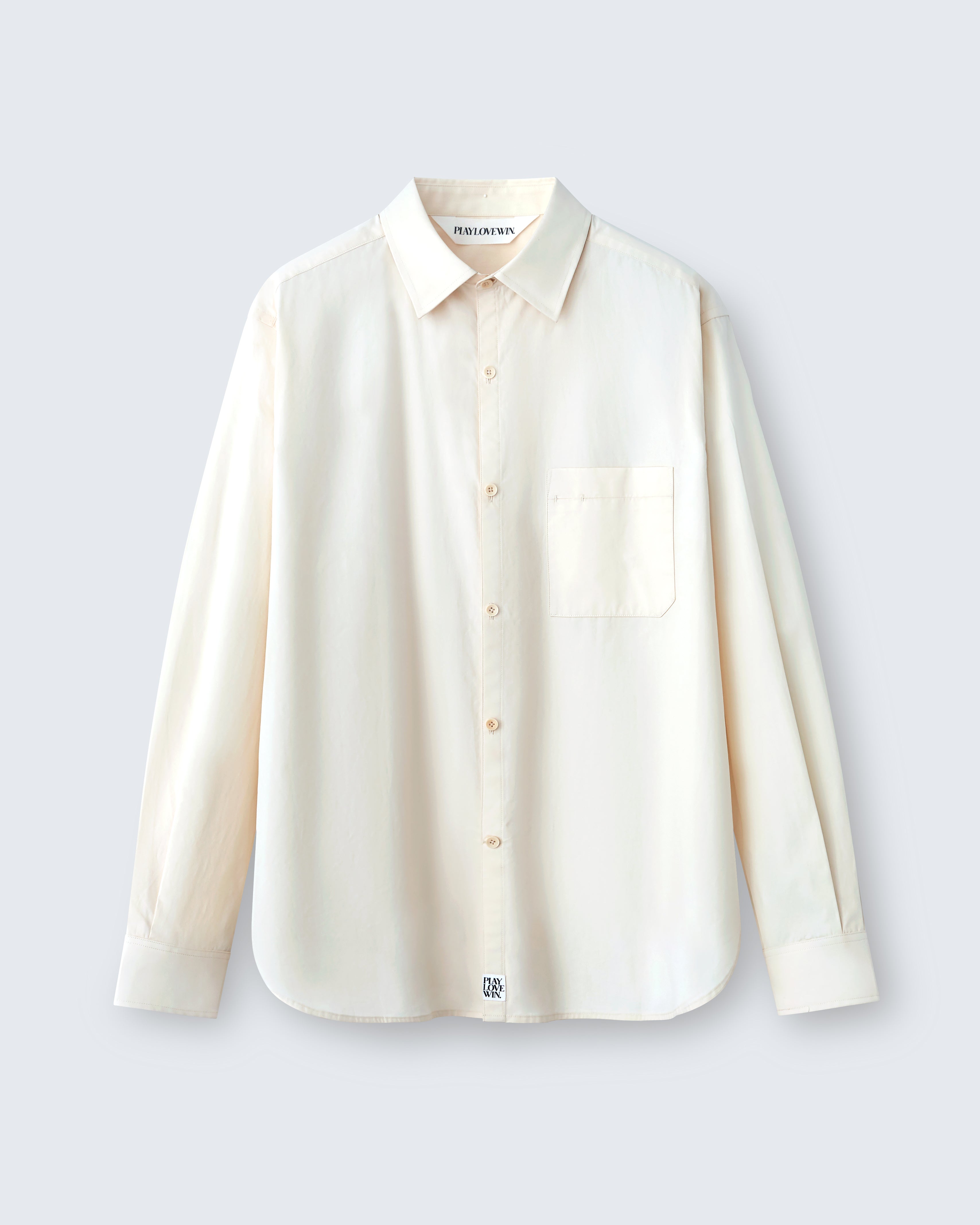 Walter - Cotton Broadcloth in Biscuit Yellow - flat shot