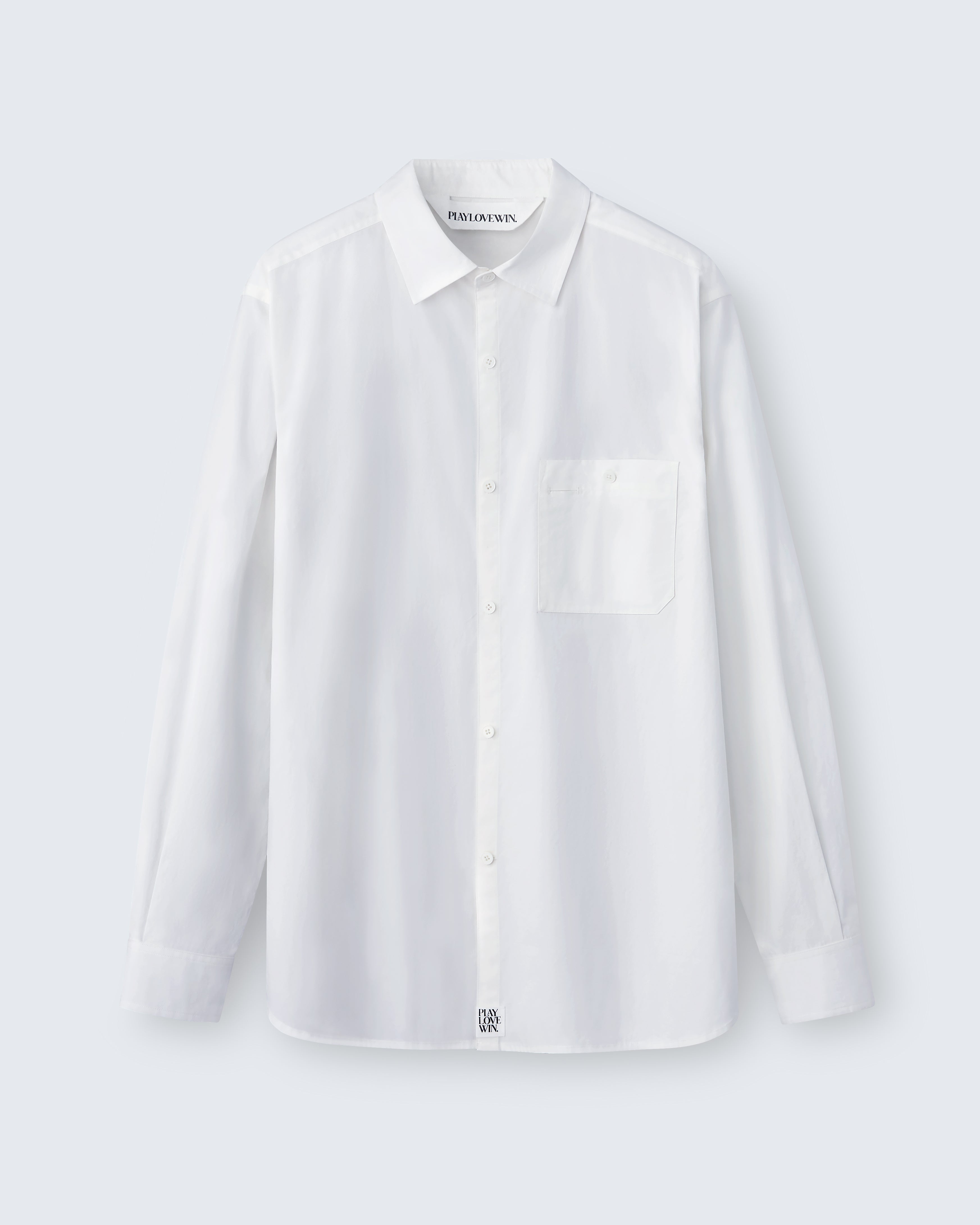Walter - Cotton Broadcloth in Eggshell White - flat shot