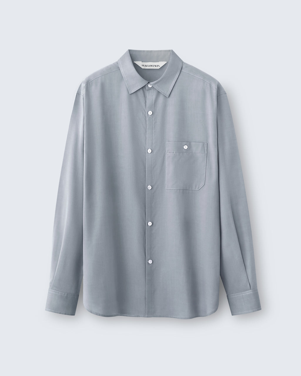 Walter - Tencel in Platinum Grey - flat shot