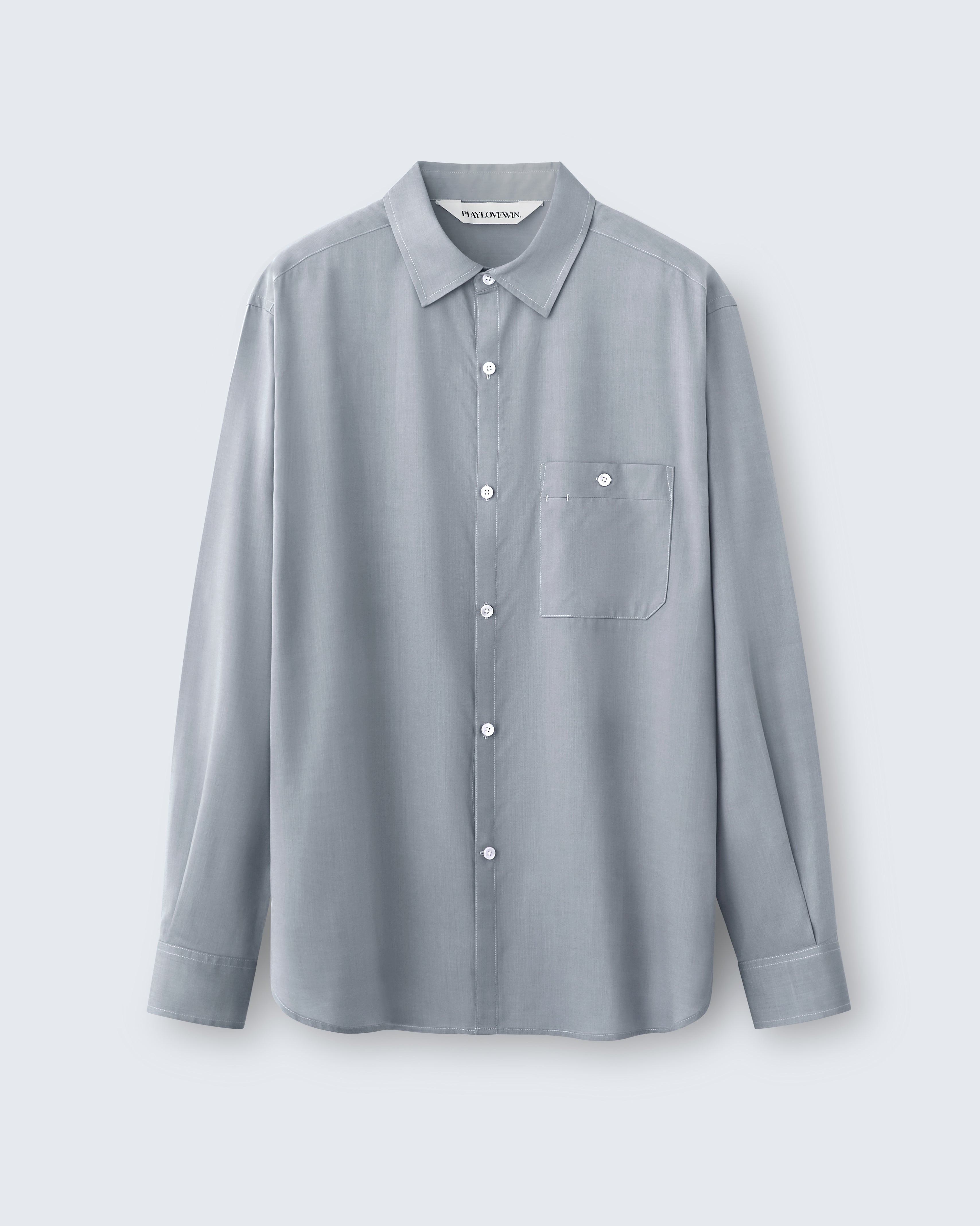 Walter - Tencel in Platinum Grey - flat shot