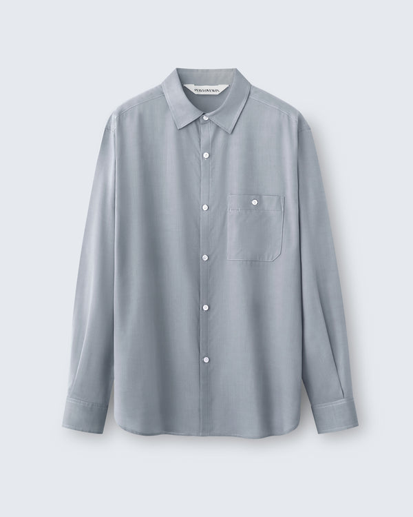 Walter - Tencel in Platinum Grey - flat shot