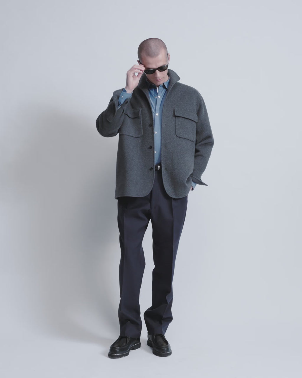Jack - Double Face Cashmere Blend in Storm Grey - video